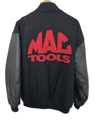 Vintage Mac Tools Chase Authentics Letterman Wool Leather Jacket Men's Size XL