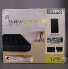 Intex Dura Pillow Rest Classic Blow Up Mattress Air Bed with Pump Twin