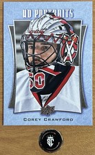 Corey Crawford 2016-17 Upper Deck Series 1 UD Portraits #P-18 Chicago Blackhawks