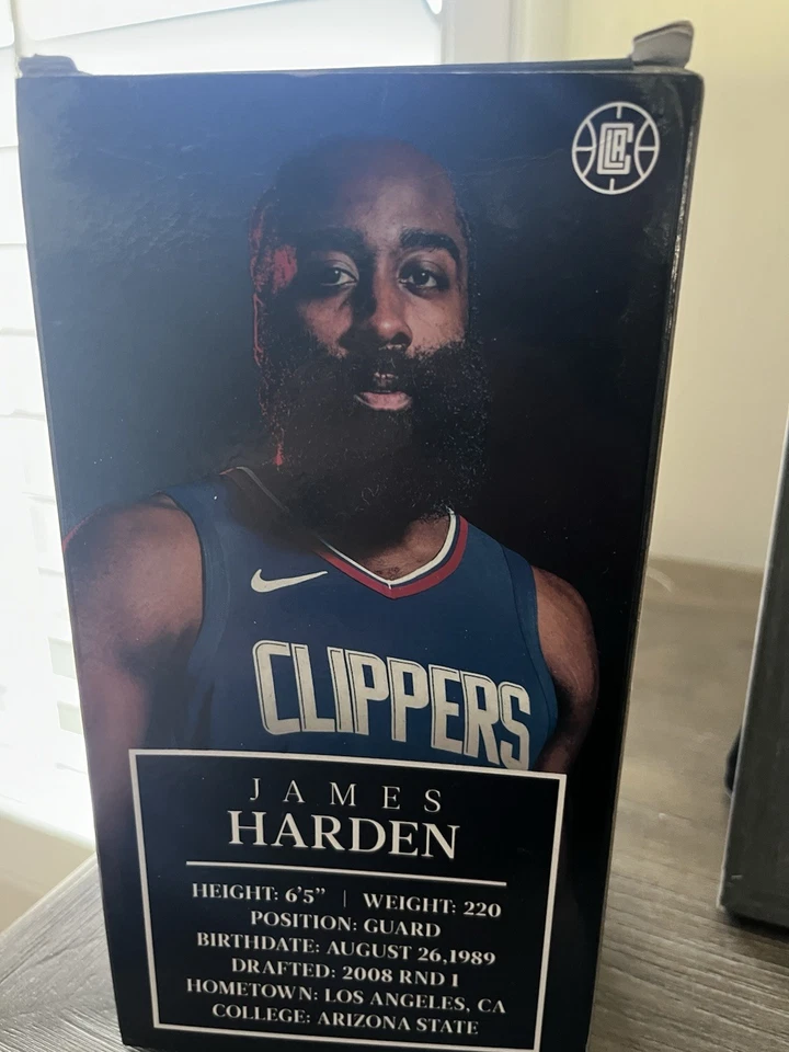 Los Angeles Cippers JAMES HARDEN BOBBLEHEAD THE BEARD 04/05/24 ¡Nuevo! Foto 4 de 4
