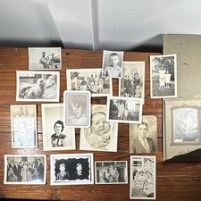Vintage Original Black White Family Snapshot Photo Lot of 17 Unframed
