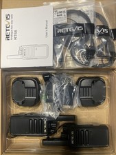 Retevis RT68 UHF Walkie Talkies with Earpiece for FRS Two-Way Radio