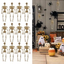 12Pcs Halloween Prop Mini Skeleton Halloween Haunted House Props Small Skeletons