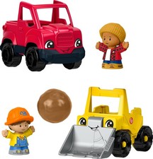   Fisher-Price Toys, Work Around Town 5-Piece Vehicle  Figure Set for Pretend...