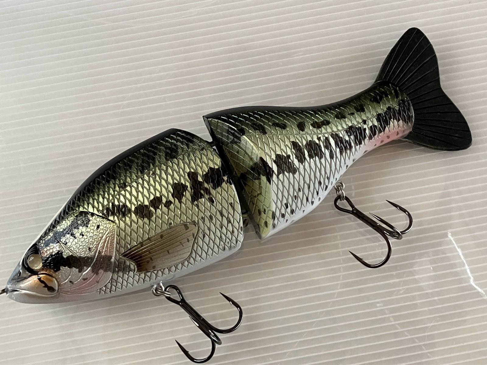 Kurouto Lures "Spartan Jr." 180g 22cm Slow Sinking Swimbait Bass Color Handmade - Image 1