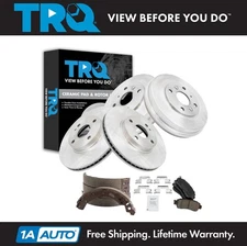 TRQ Front & Rear Brake Pad & Rotor,Shoe & Drum Kit Ceramic Fits Scion Toyota