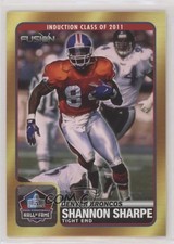 2011 Fusion Trading Cards Denver Broncos Hall of Fame Shannon Sharpe HOF x5u