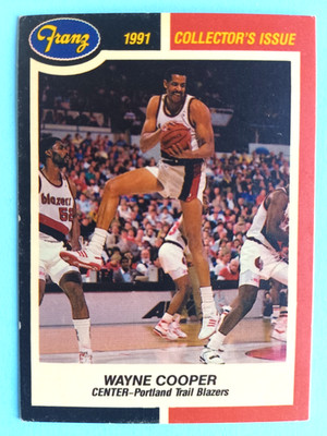 1990-91 FRANZ BREAD WAYNE COOPER #12 REGIONAL ISSUE TRAIL BLAZERS EXCELLENT