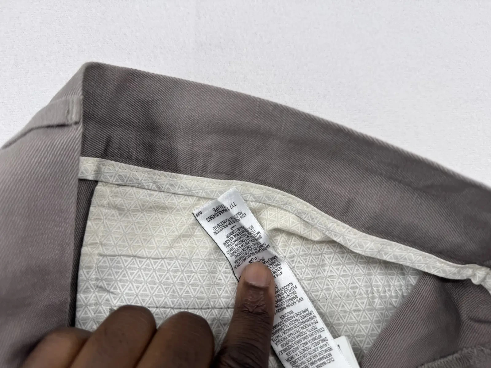 M&S Autograph Mens Shorts 34 Grey Cotton Linen Blend Tailored Chino Pleated image 4