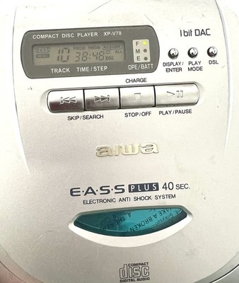 AIWA XP-V70 Portable CD Compact Disc Player EASS Plus 40 Sec Anti Shock 1bit DAC
