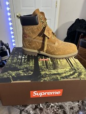 Supreme Timberland 6” Boot Diamond Plate Wheat (2026)  Size: 10,  Color: Wheat