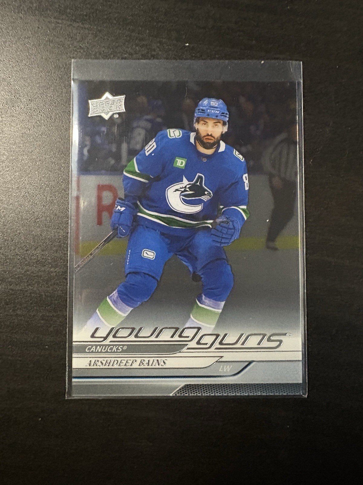 Arshdeep Bains 2024-25 Upper Deck Young Guns clear cut (#231)
