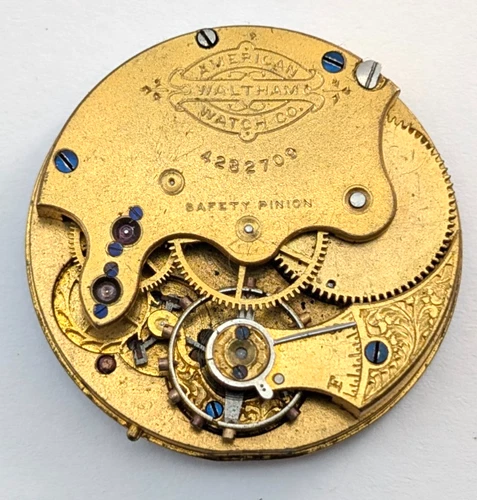 1890 WALTHAM Grade G Model 1882 9j 1s 30mm Pocket Watch Movement PARTS REPAIR