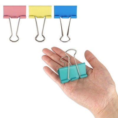 Extra Large 2-Inch Colored Binder Clips, 2.00, Pink, Blue, Green, Yellow