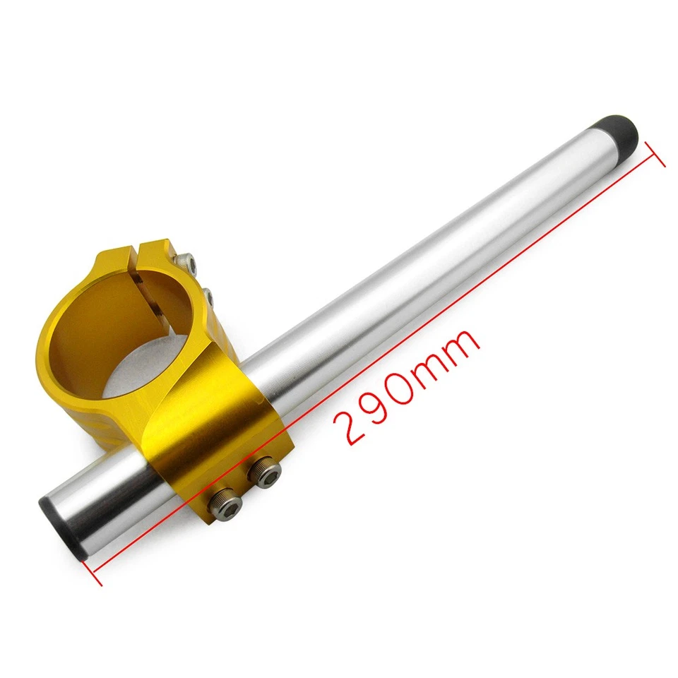 CNC 50mm Clip On Ons Handlebars Fits Suzuki GSXR1000 GSX1300R Hayabusa Gold - Изображение 3 из 4