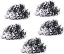 5 Packs Lavalier Microphone Wind Screen Furry Muffs Diameter 1cm Fits Most...