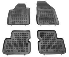 Gummifußmatten Set Automatten mit hohem Rand passend für Fiat Bravo II schwarz