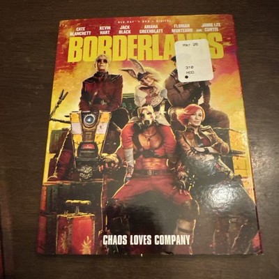 Borderlands (Bluray, DVD, Digital, 2024) With Slip Cover Brand New