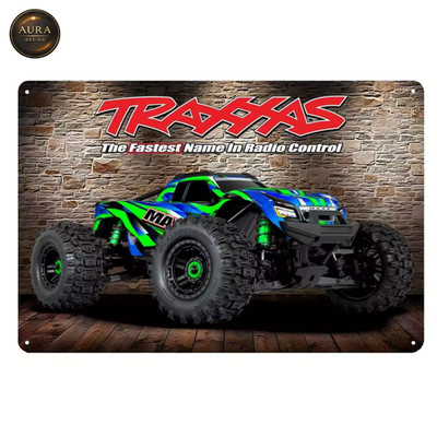 Traxxas Maxx Metal Decorative Plaque - Vintage Wall Art Poster