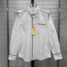 Thom Browne Men/women's New Classic Striped Casual Long-sleeved Shirts