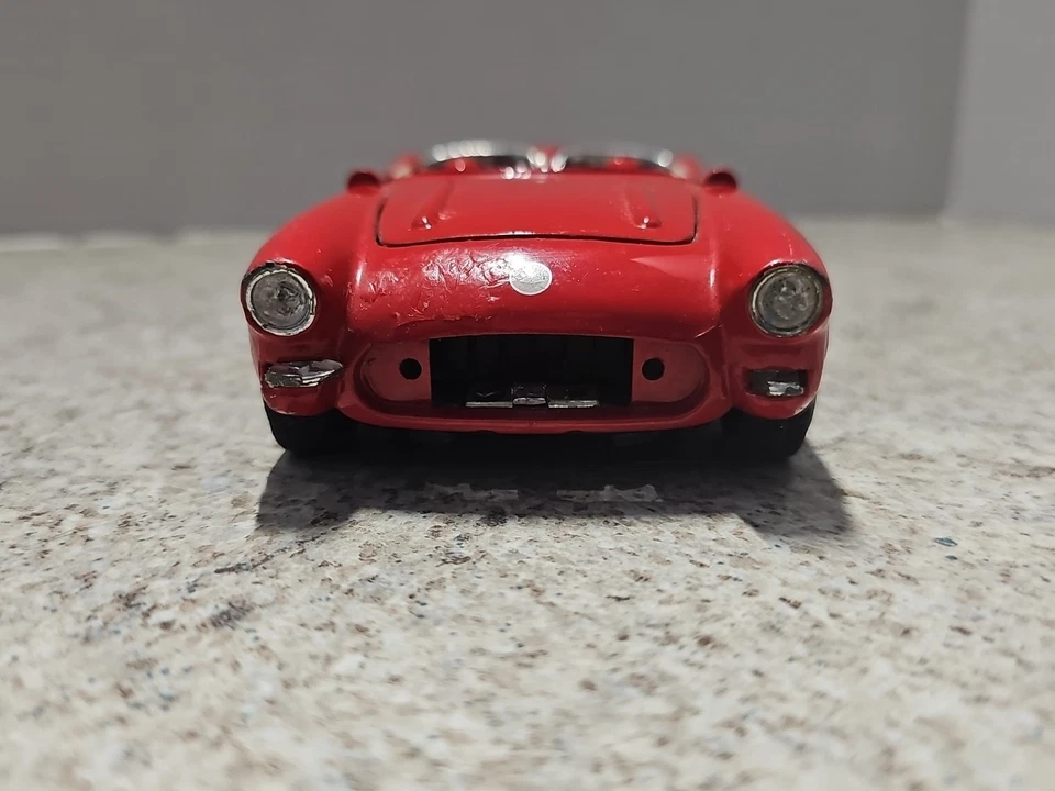 Coche de chatarra Corvette 1957 sin marca escala 1:24 coche fundido a presión Foto 4 de 4