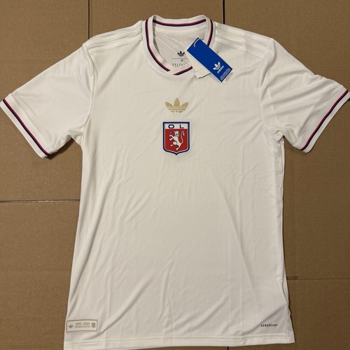 Adidas Originals Olympique Lyonnais 2025 75th Anniversary White Size M JL9623