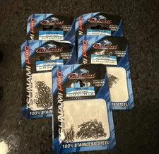 Tsunami Size 14 Swivels Stainless Steel Heavy Duty Rolling Swivel 77Lb Lot of 5