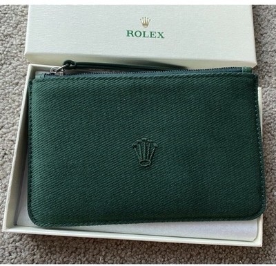   RARE Rolex   Green Watch Travel Pouch Bag   - Rolex VIP Gift