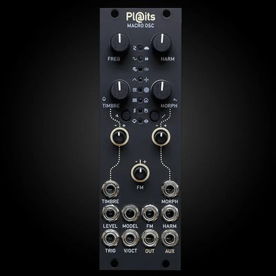 Mutable Instruments Plaits - Black/Gold - 8HP - New Firmware - Eurorack