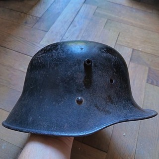 WW1 K.u.K. Austro Hungarian M17 Helmet Shell Original Steel Stahlhelm Size 64