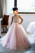 Sherri Hill Pageant dress for girls ages 5-8 Sparkly Light Pink. Won Best Dress
