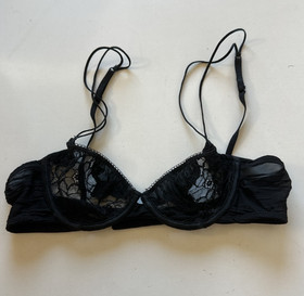 La Perla Black Label Women's Sz 32B Floral Lace Unlined Balconette Underwire Bra