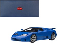 Bugatti EB110 SS French Racing Blue Silver Wheels 1/18 Model Autoart
