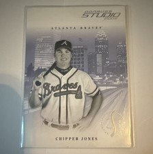 Donruss 2005 Studio Chipper Jones Braves #26 Proofs Silver 091/100