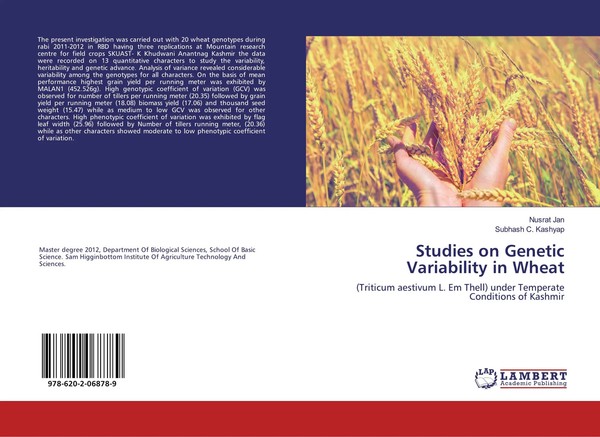 Nusrat Jan (U. A.) | Studies On Genetic Variability In Wheat | Taschenbuch-image