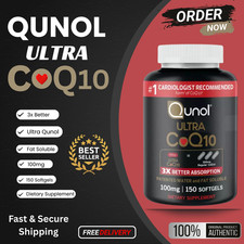 Qunol Ultra CoQ10 - 100 mg - 150 Softgels / NEW  SEALED / EXP 3/27