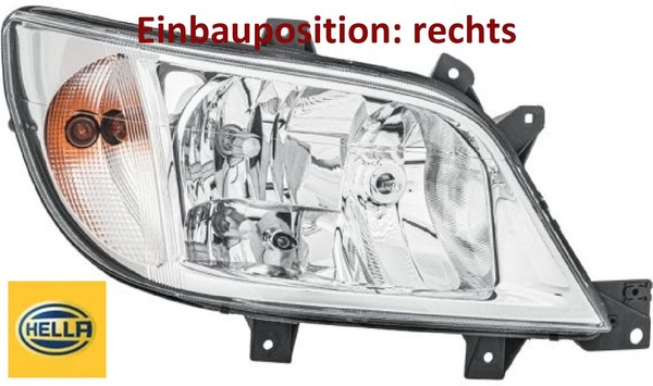 Hella 1EH246047-061 Hauptscheinwerfer Rechts Scheinwerfer FüR Mercedes-Benz-image