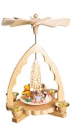 Weihnachtspyramide Spielende BäRenkinder, 19 Cm Hoch, Original Erzgebirge Von...