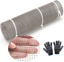 Wire Mesh 5 Mesh, 2 Pcs 304 Stainless Steel 12X40 Inch Woven Wire Mesh Screen, S