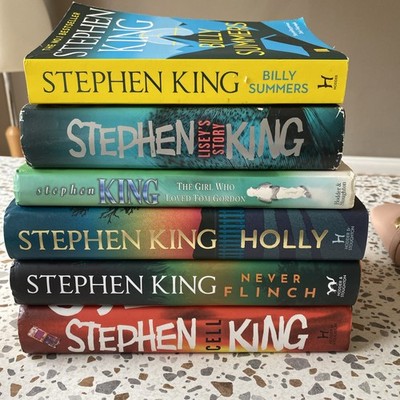 Stephen King Hardback 6 Books Bundle Holly Billy Summers Cell Never Flinch 