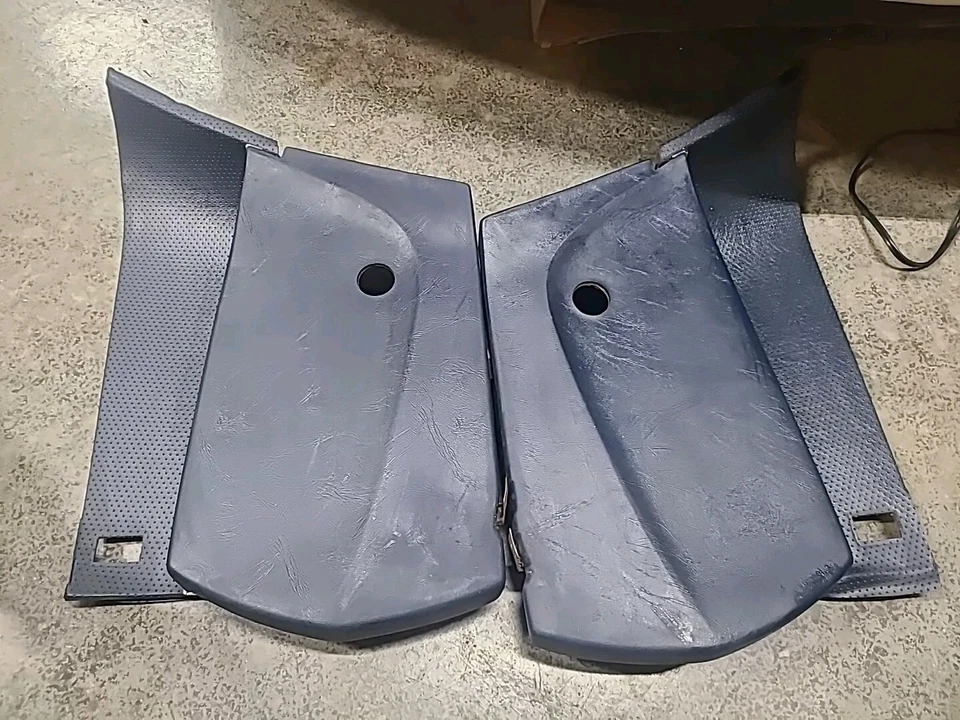 Juego de molduras de paneles interiores traseros azul OEM BMW 635CSi L6 M6 E24 Foto 3 de 4