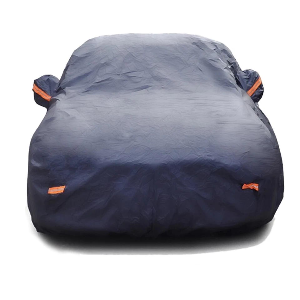 TELO COPRIAUTO AUTO FELPATO CON 6 CATARIFRANGENTI-IMPERMEABILE S 405x165x117 - Immagine 2 di 4