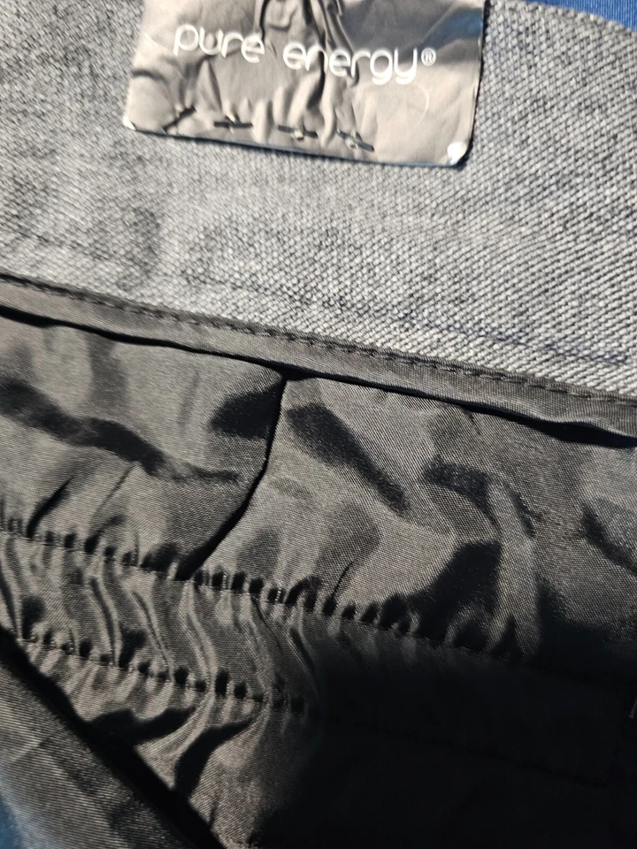 New With Tags Women's Pure Energy Dressy Pants Size 24 W Gray Ankle Length - Image 3 of 4