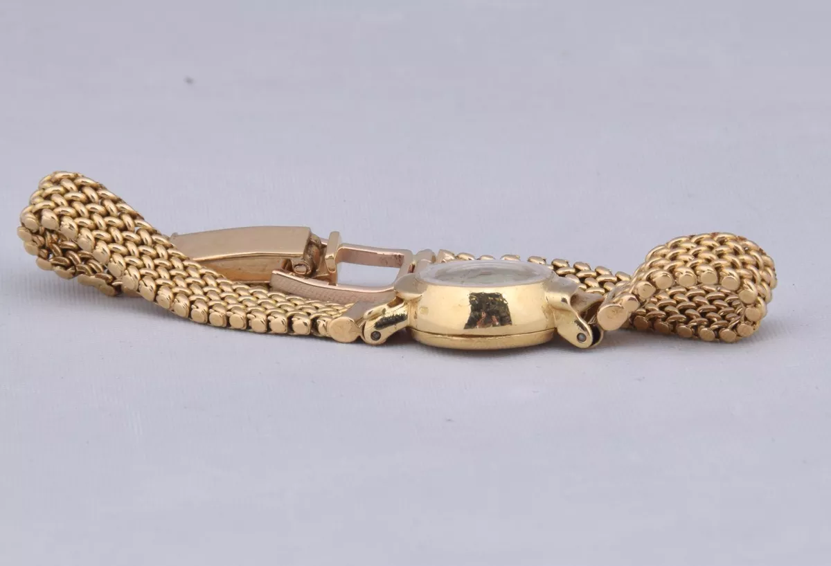 Vintage 1960's Omega Solid 18k Yellow Gold Women's Watch