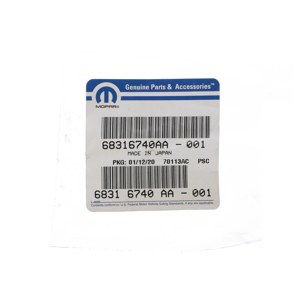 17-21 CHRYSLER PACIFICA LIMPIAPARABRISAS DELANTERO DERECHO LADO PASAJERO MOPAR 68316740AA Foto 3 de 3