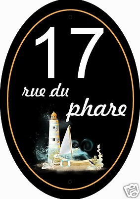 Plaque De Maison Ou Boîte Aux Lettres Personnalisable – Polymère, Choix Inscription