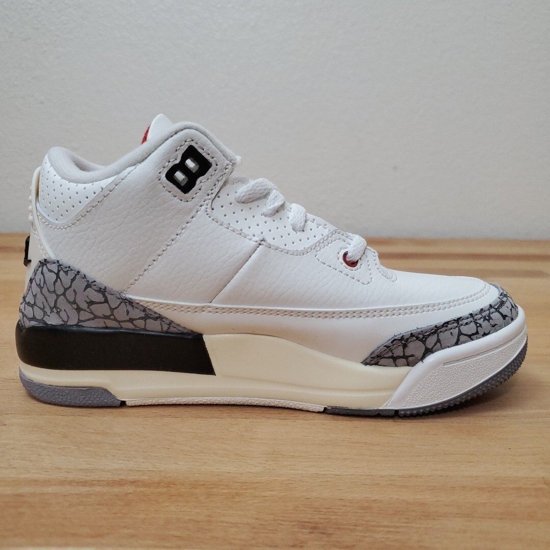 Nike Air Jordan 3 Retro White Cement Red Black Reimagined PS