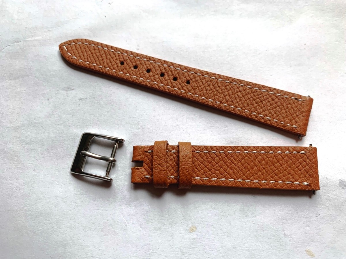 Genuine leather band 14mmX12mm bracelet strap(fits) Hermes