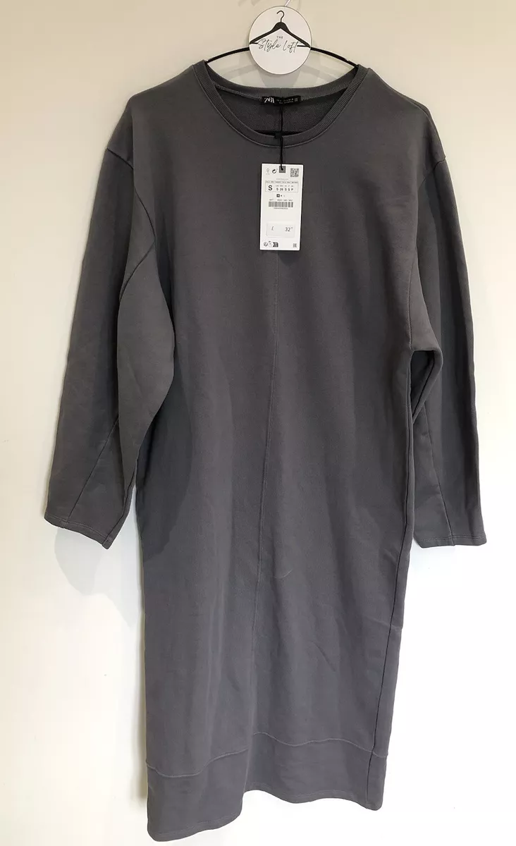 Zara grey jumper dress 2025