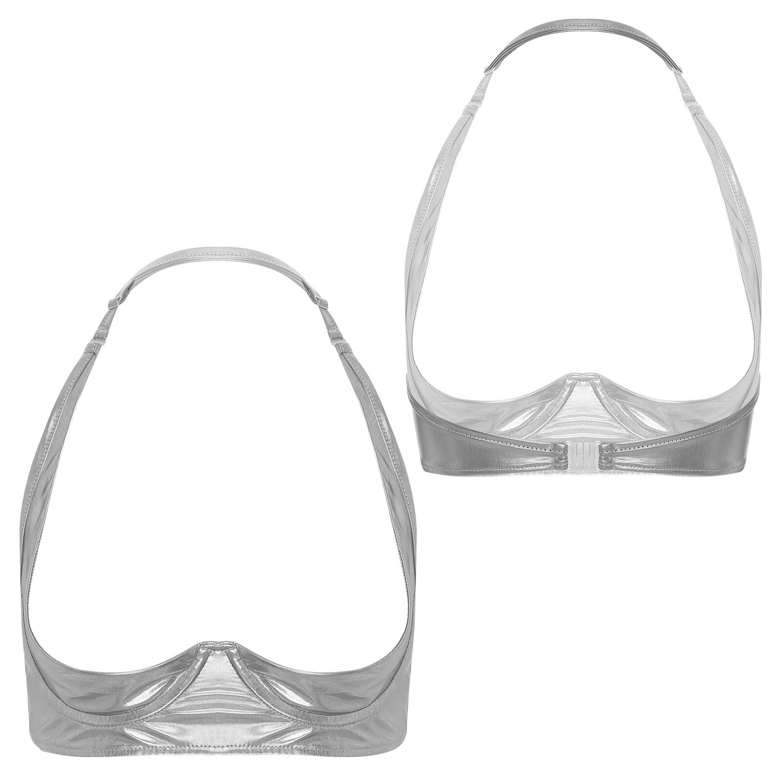 Womens Bra Brassiere Underwire Supportive Top Open Cup Nightwear Halter